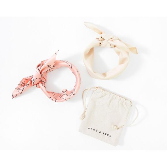 lark and ives hair scarf bundle set of 2 - Picture 2 of 6